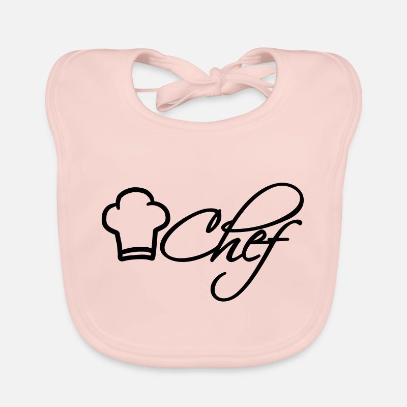 Chef Chef Cap Logo Star Chef Organic Baby Bibs