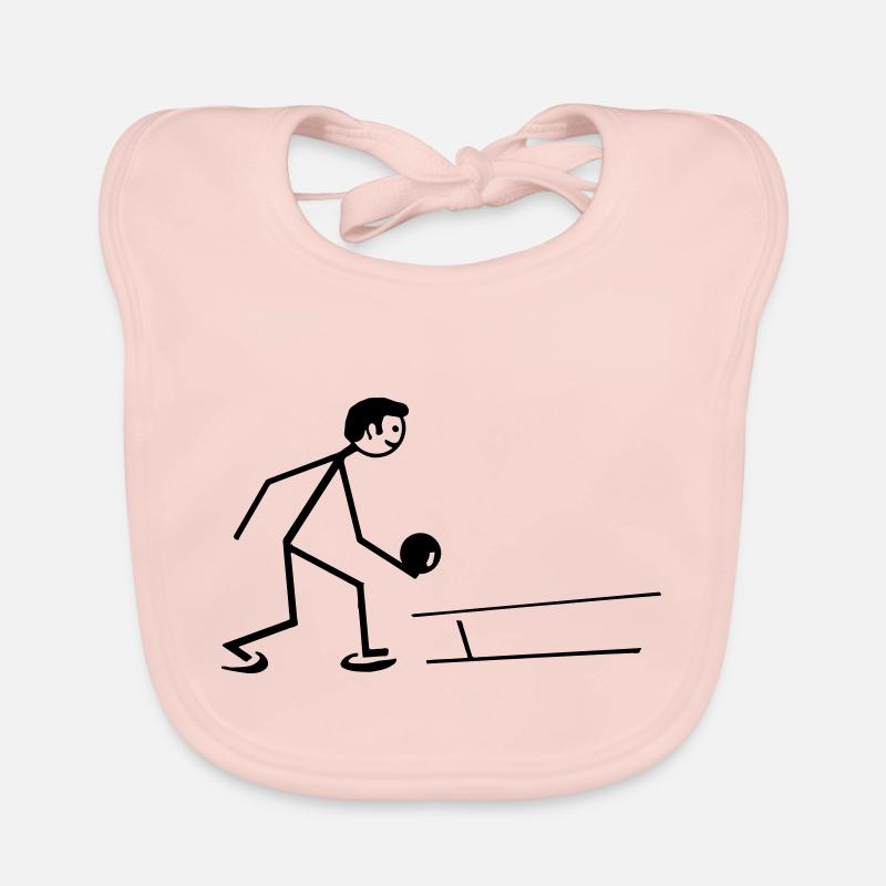 Kegeln, Bowling Baby Bio-Lätzchen