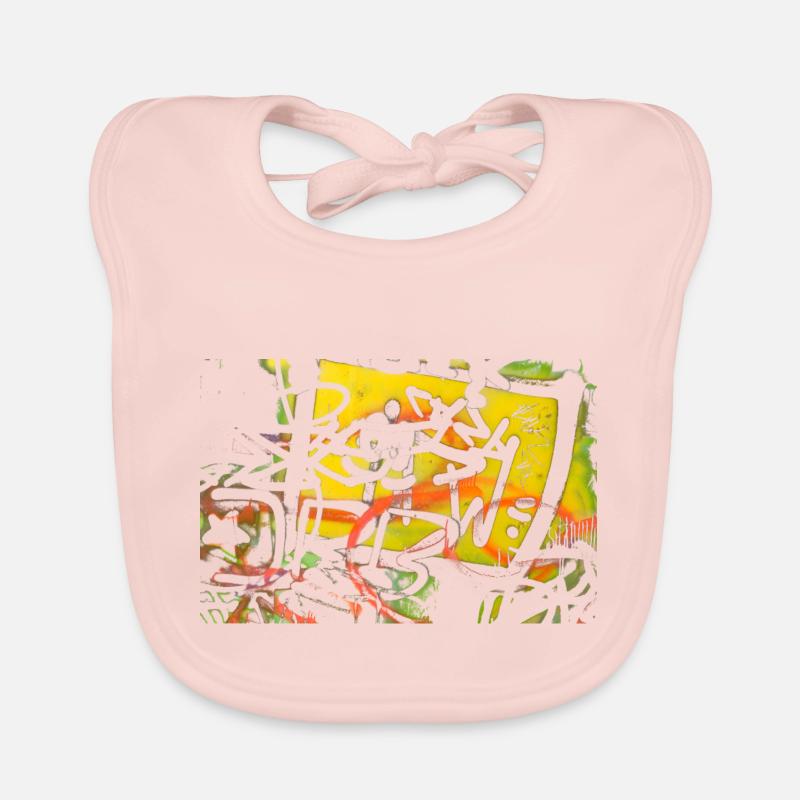 Graffiti Wall Organic Baby Bibs