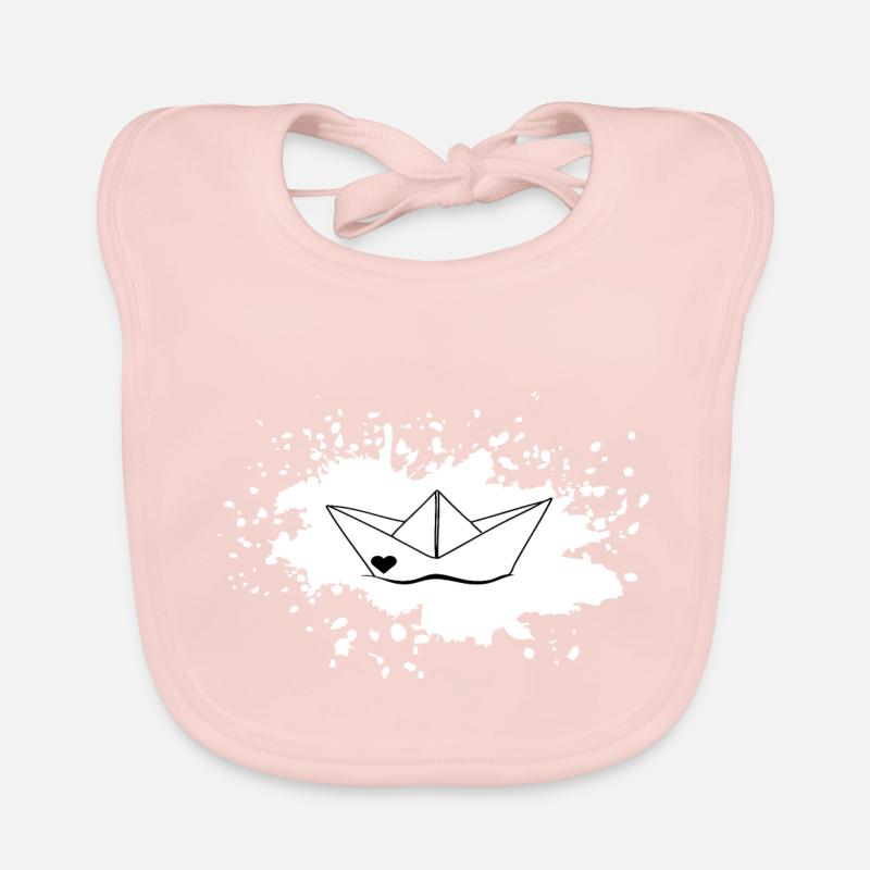 Bateau de taches de couleur Bavoir bio Bébé