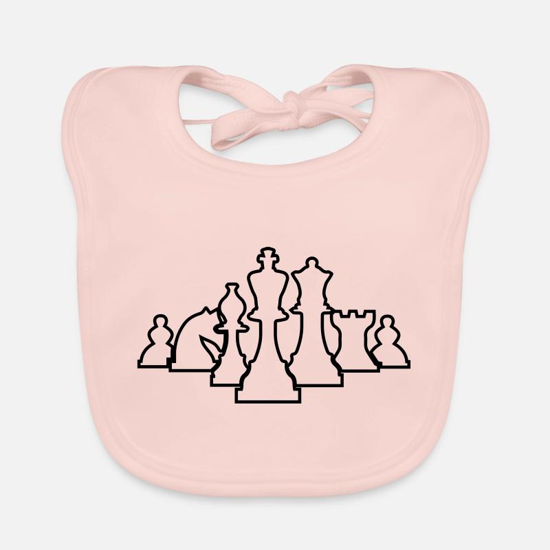 chess Organic Baby Bibs