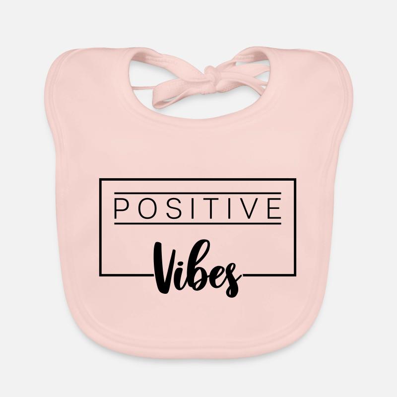 Positive Vibes Organic Baby Bibs