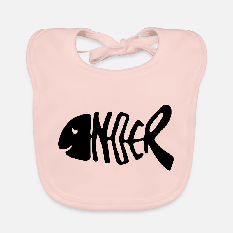 Noer fish exitshirt Organic Baby Bibs