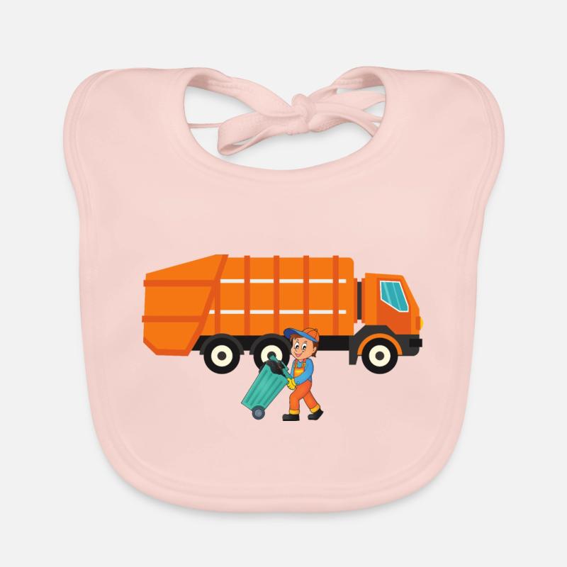 Müllauto Müllwagen Berufe Müllmann Müllabfuhr Baby Bio-Lätzchen