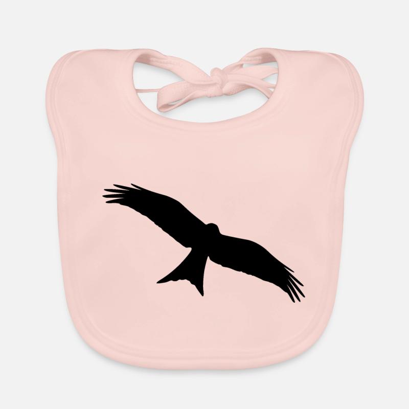 Rotmilan - Bavoir bio Bébé - rose