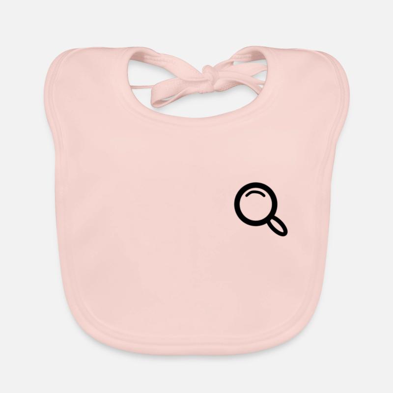 magnifying glass Organic Baby Bibs