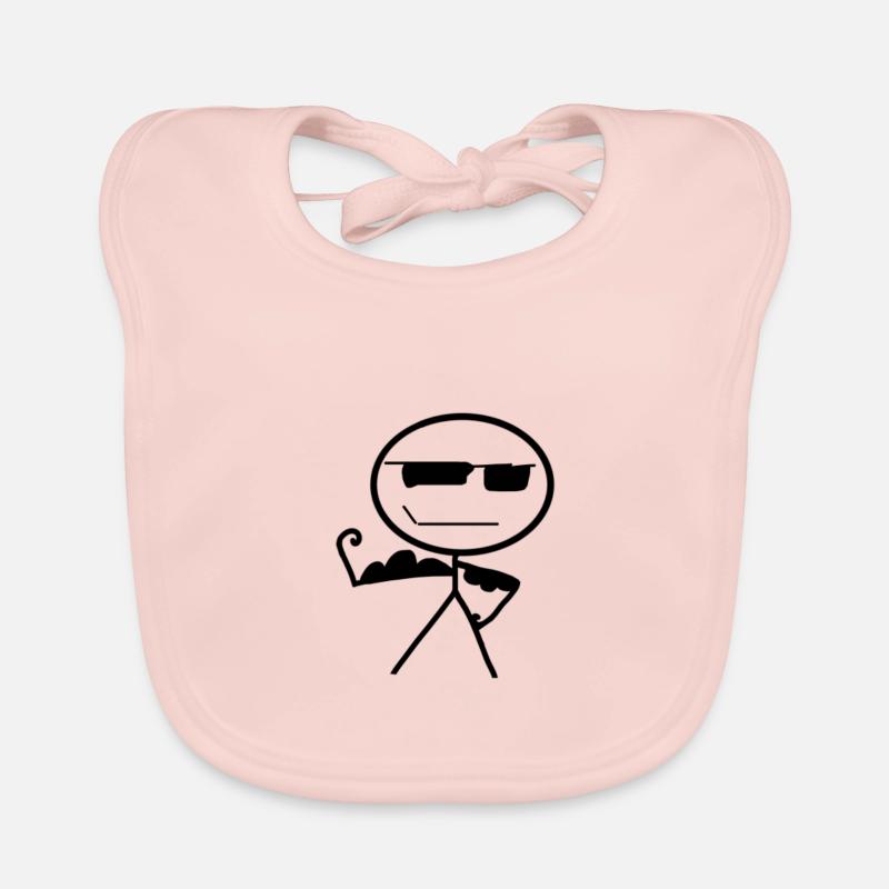 starker mann Baby Bio-Lätzchen