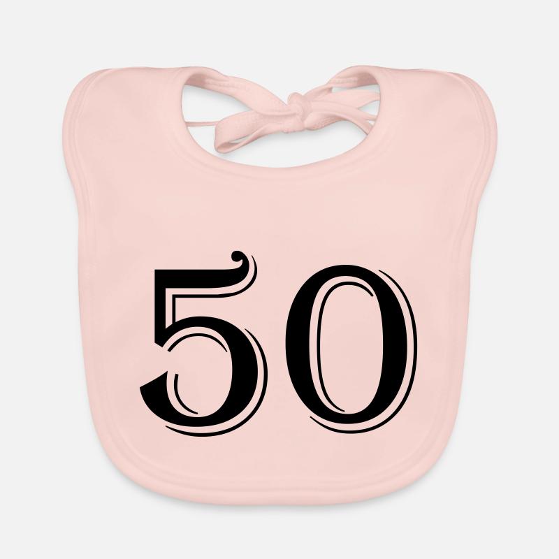 50 Organic Baby Bibs