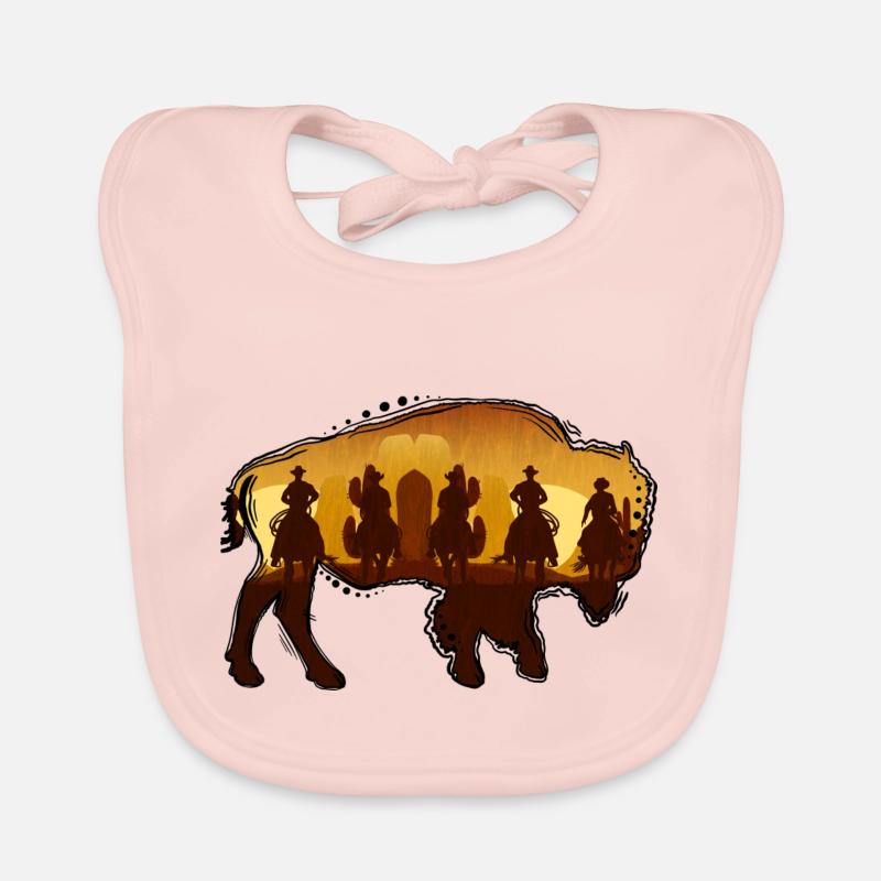 Bison / Buffle Bavoir bio Bébé