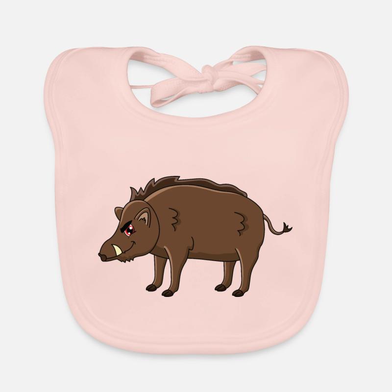 Wildschwein Baby Bio-Lätzchen