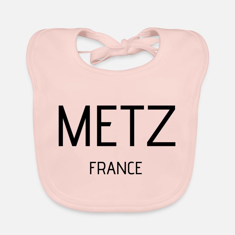 Metz - Bavoir bio Bébé - rose