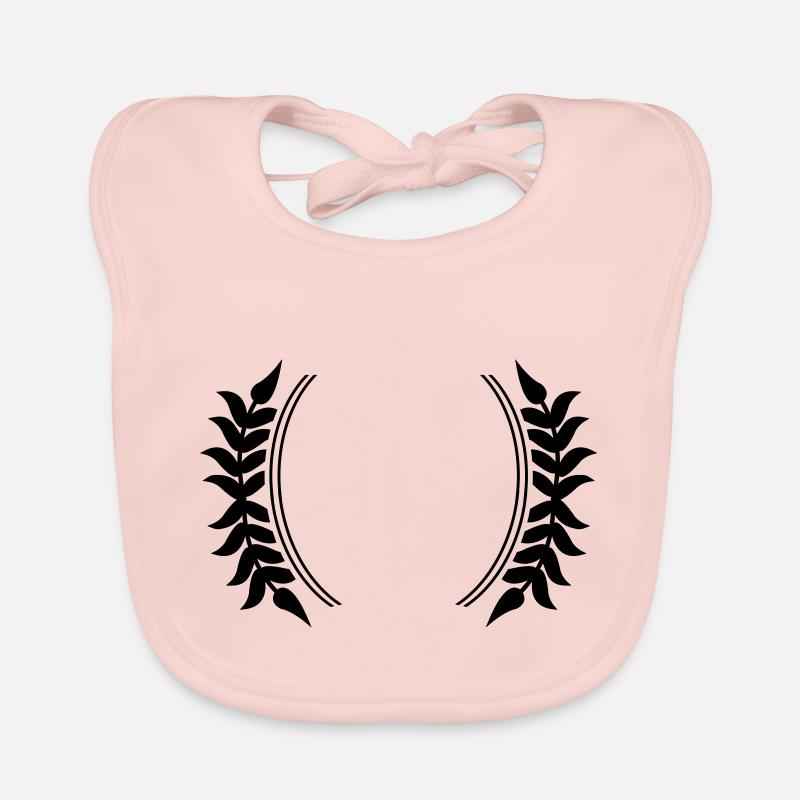 Wreath Symbol Organic Baby Bibs