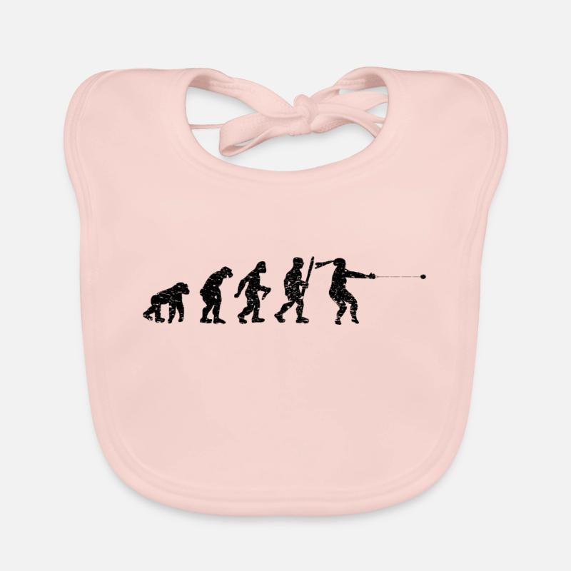 Hammerwerfen Hammerwerfer Evolution Hammerwurf Baby Bio-Lätzchen