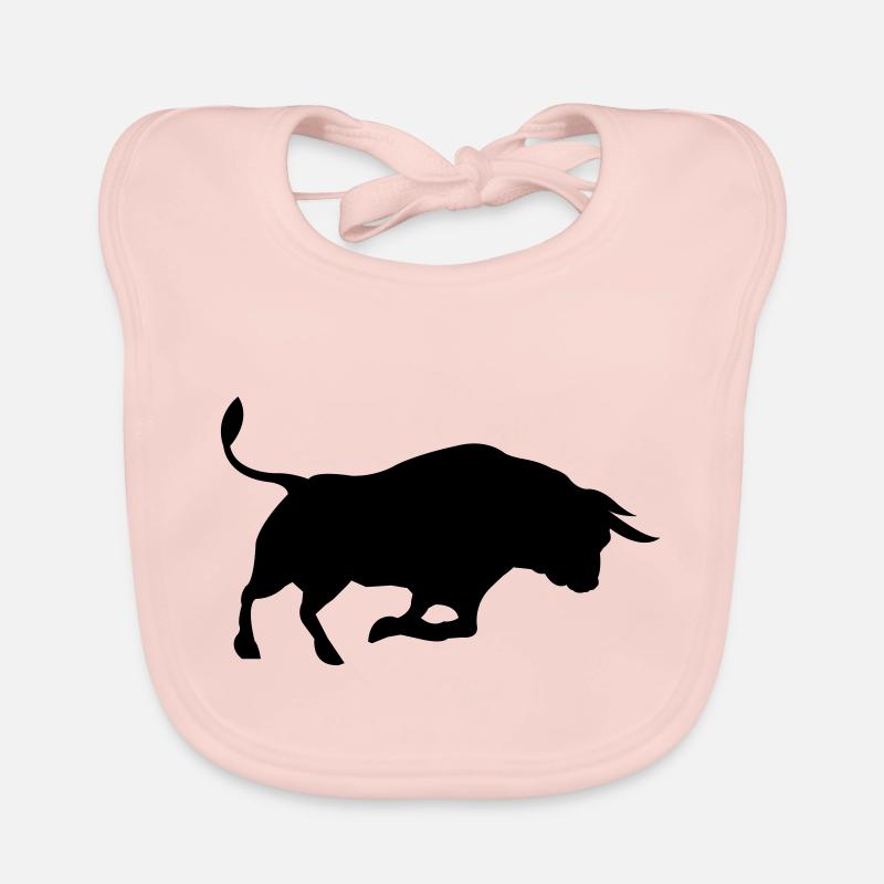 Bull - Organic Baby Bibs - rose