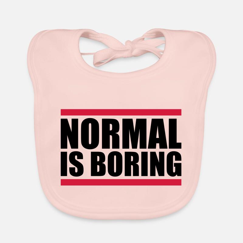 Normal is boring Baby Bio-Lätzchen