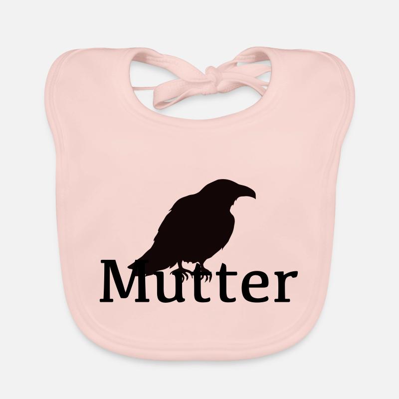Raben Mutter - Baby Bio-Lätzchen - Rose