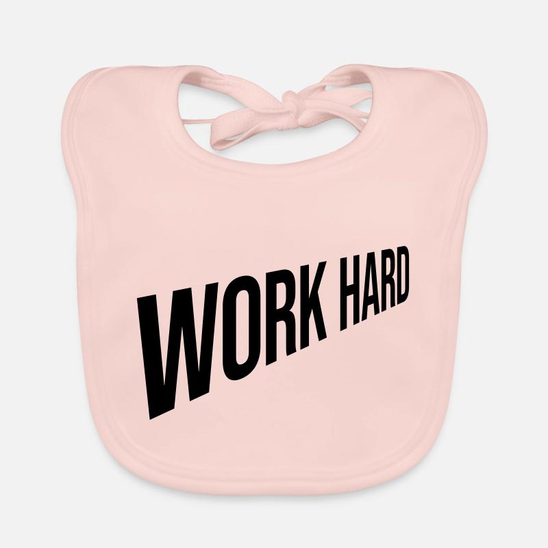 Design Work Hard Organic Baby Bibs