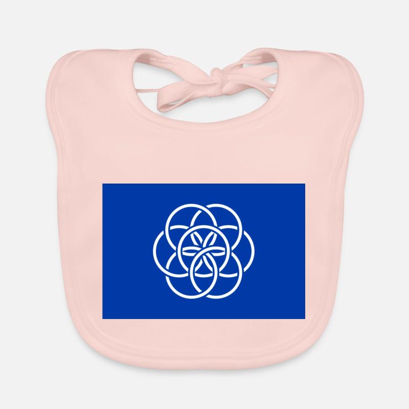 Drapeau international de la Terre Bavoir bio Bébé