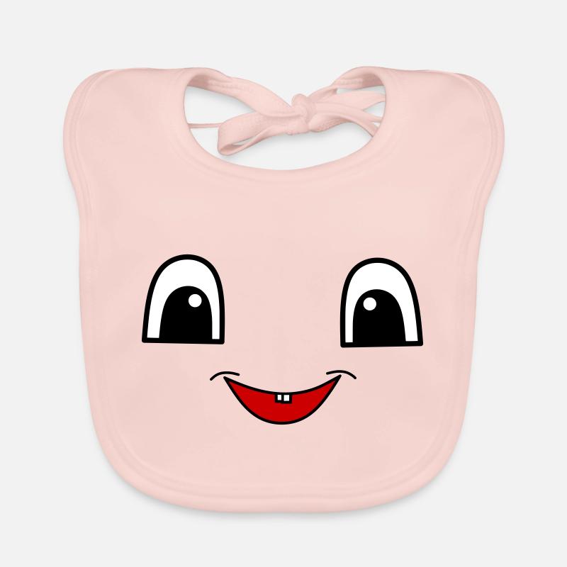 Cute face - Baby Bio-Lätzchen - Rose