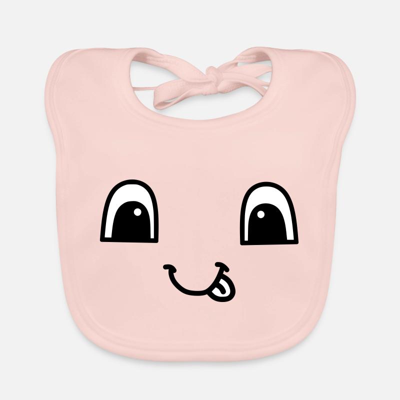 Cute face smiling Baby Bio-Lätzchen
