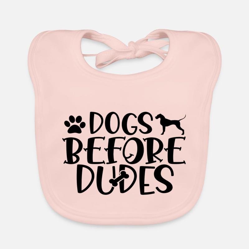 Chiens avant les mecs Bavoir bio Bébé