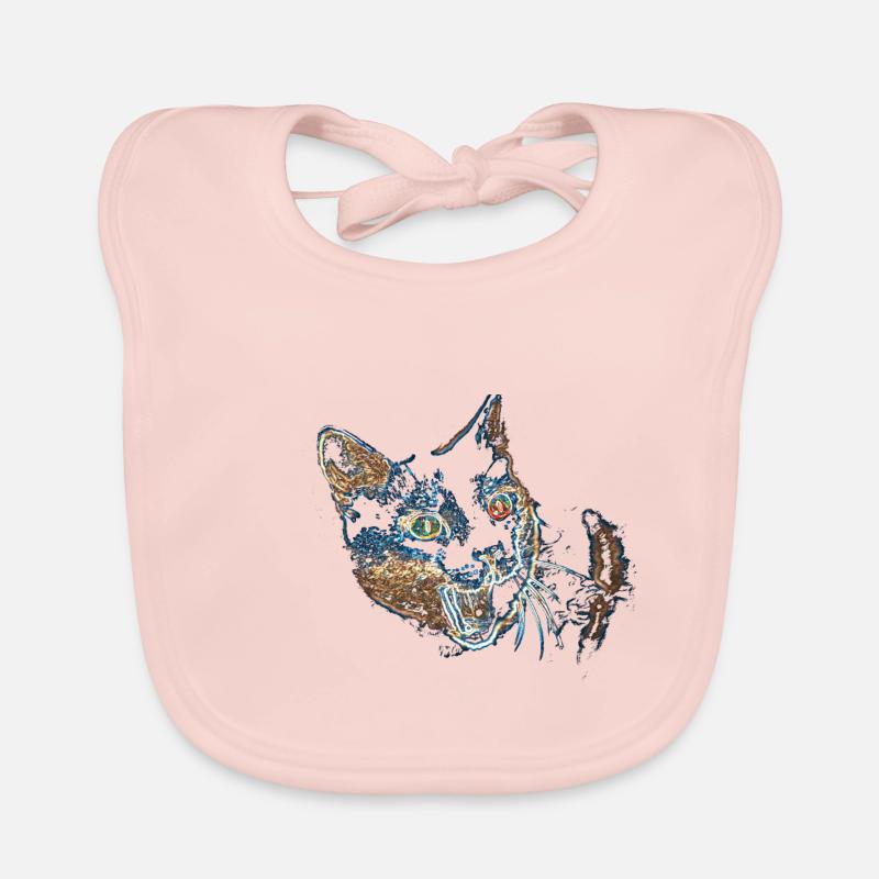 my funny cat Organic Baby Bibs
