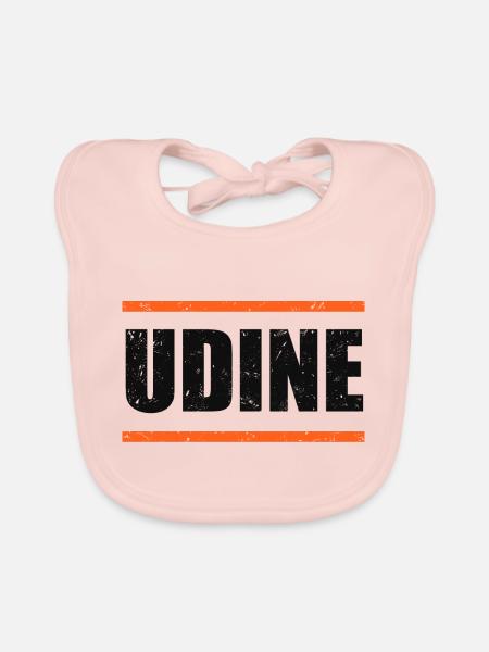 Udine Vintage - Baby Bio-Lätzchen - Rose - Vorne