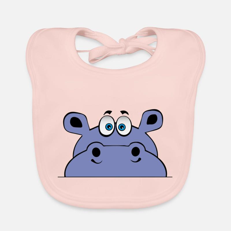 nilpferd hippo junge sohn geschenk tier Baby Bio-Lätzchen