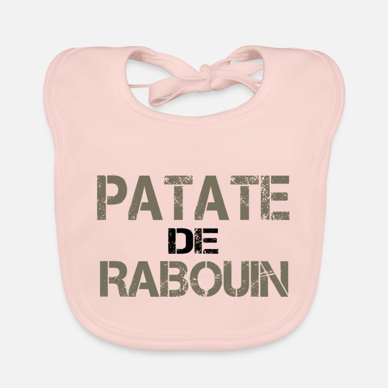 Patate de rabouin - Bavoir bio Bébé - rose