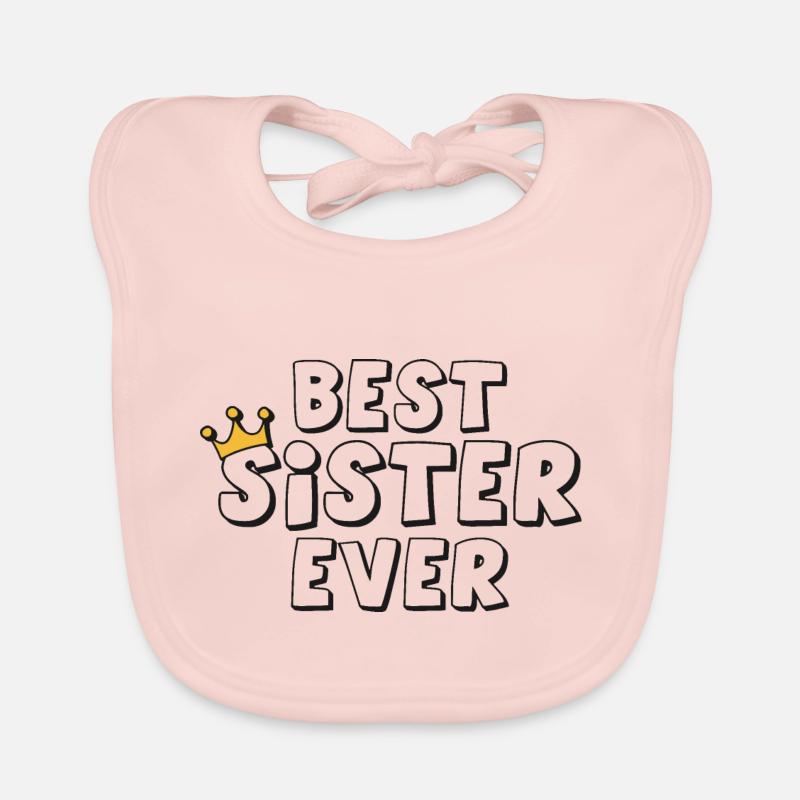 Best Sister Ever Baby Bio-Lätzchen