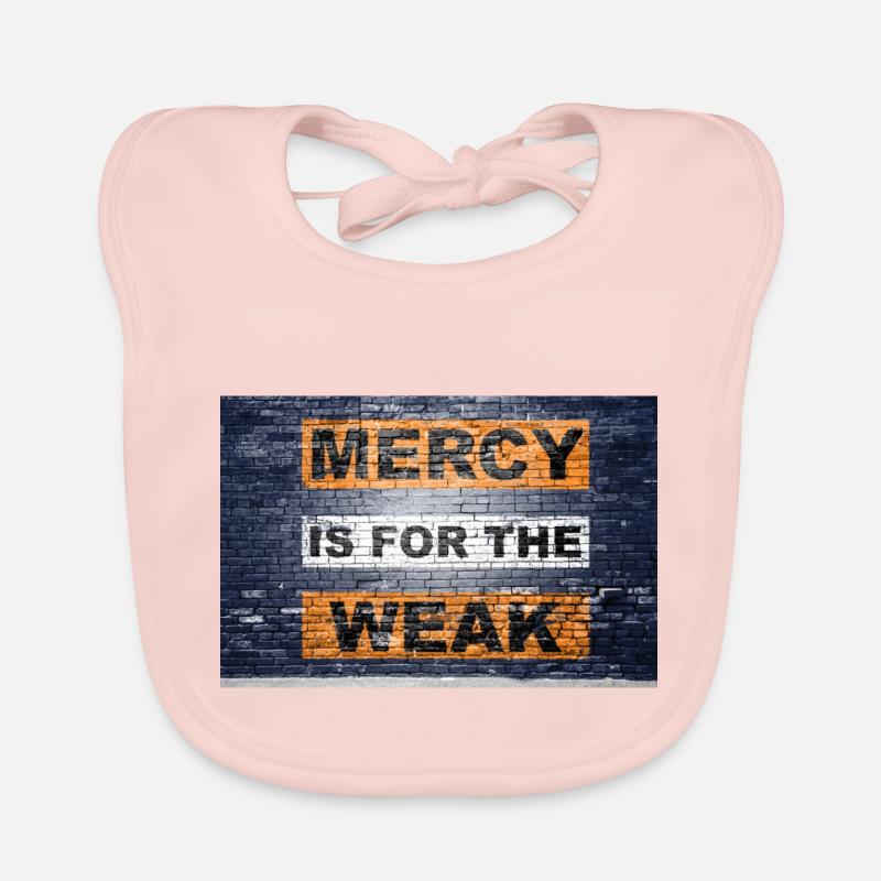 Mercy est pour le faible dicton lettrage Graffiti sur Bavoir bio Bébé