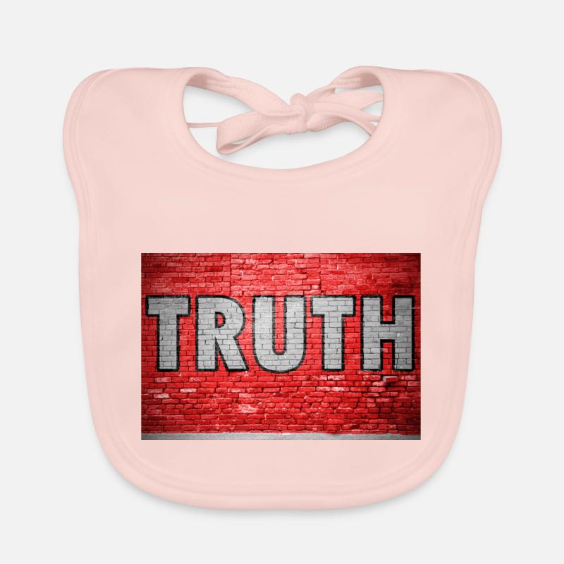 Truth Brick Wall Graffiti Bavoir bio Bébé