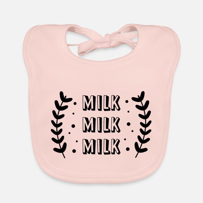 Milch Milch Milch Baby Bio-Lätzchen