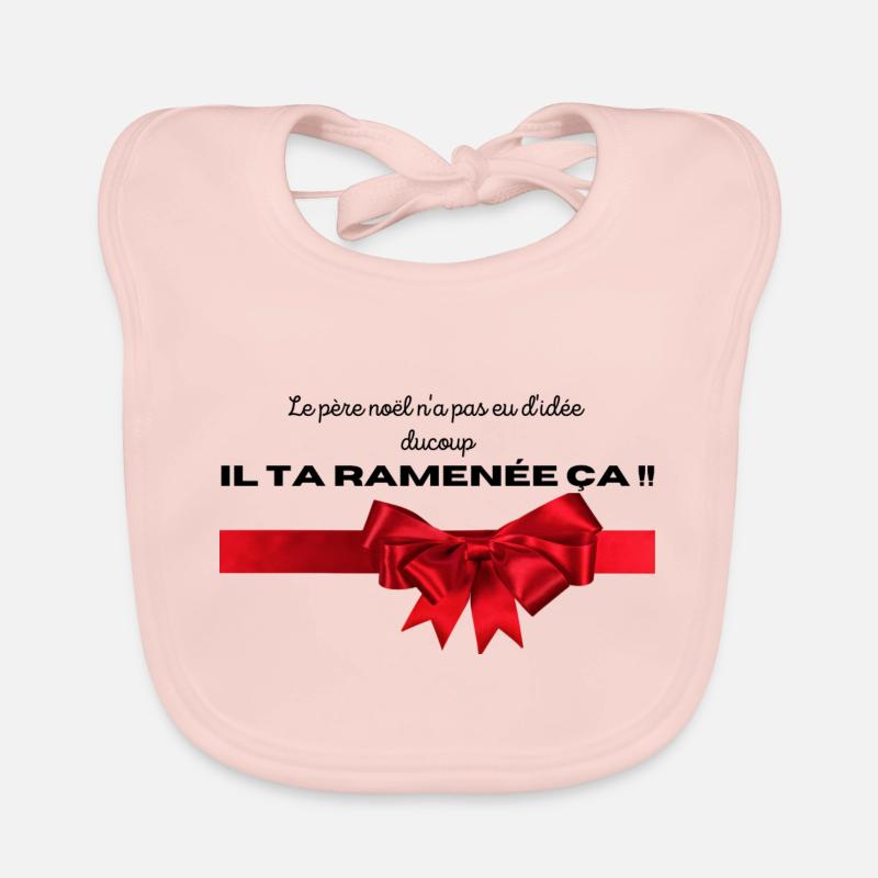 Cadeau de noël Bavoir bio Bébé