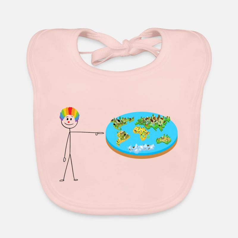Flacherde / Flatearth Baby Bio-Lätzchen