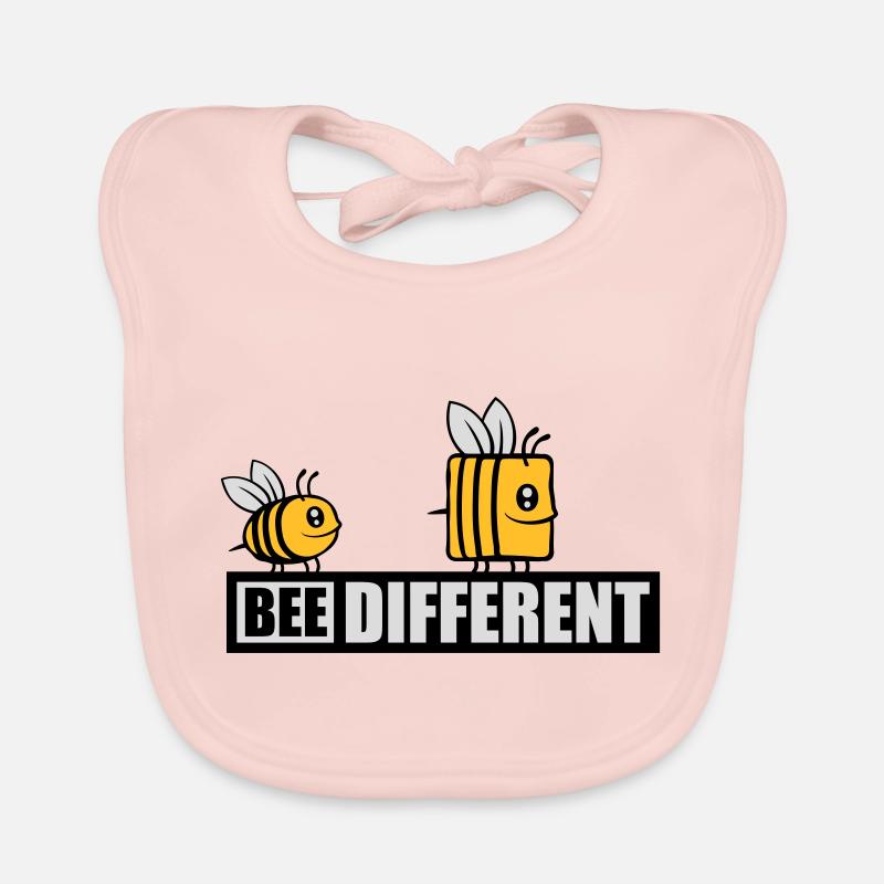 bee different Spruch Zitat Baby Bio-Lätzchen