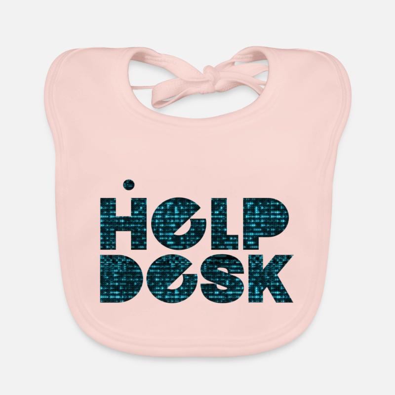 Helpdesk IT-Support-Geek Computer-Computer-Geek Baby Bio-Lätzchen