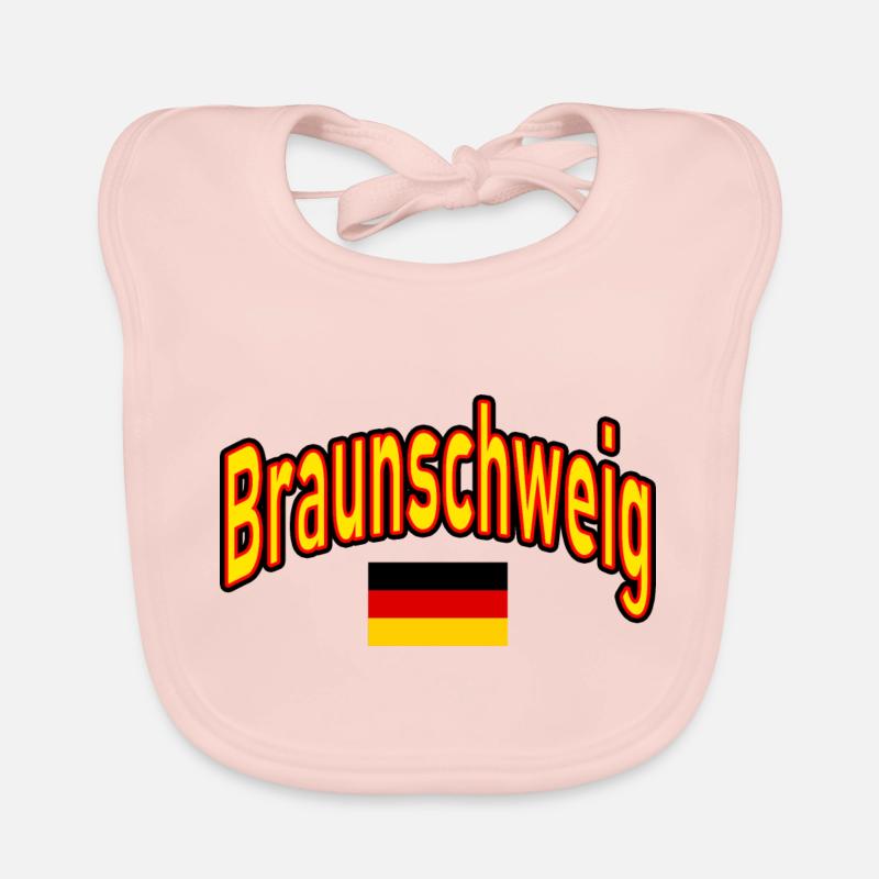 Drapeau de Brunswick Allemagne Bavoir bio Bébé