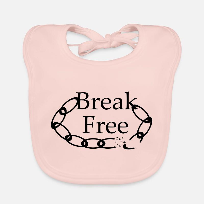 Break Free - lettrage avec image Bavoir bio Bébé