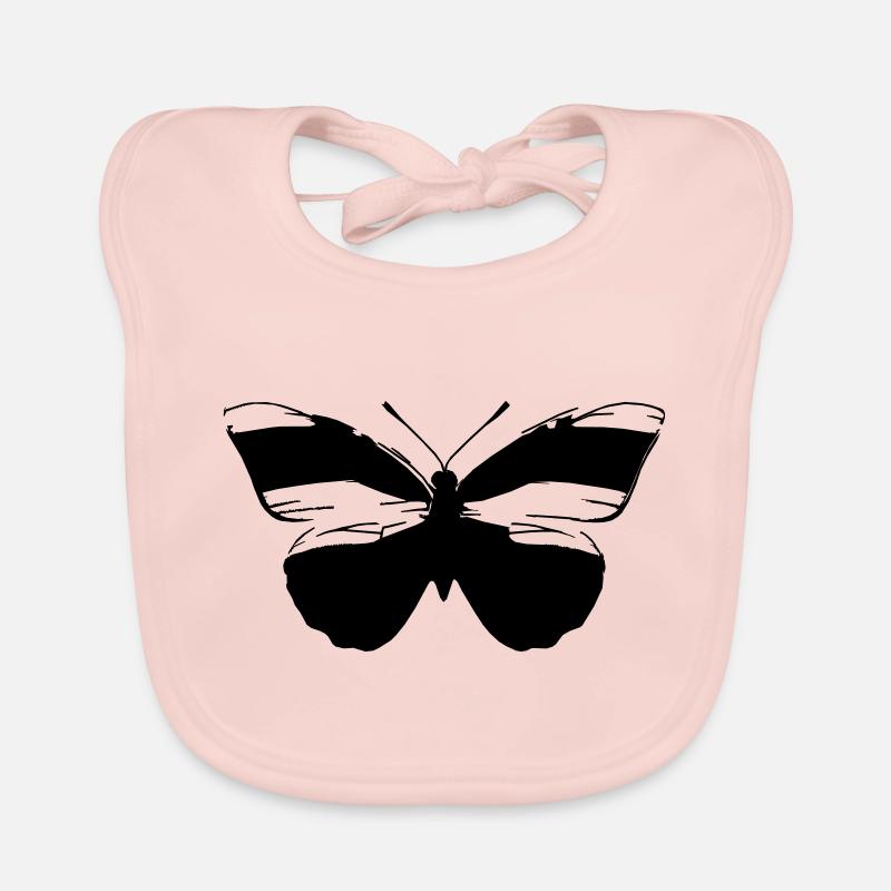 Schmetterling Natur Schmetterlinge Vektor 2 Baby Bio-Lätzchen