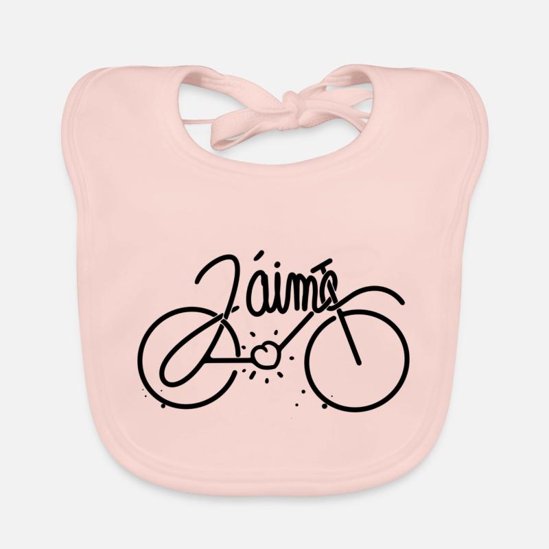 J'aime le velo Bavoir bio Bébé