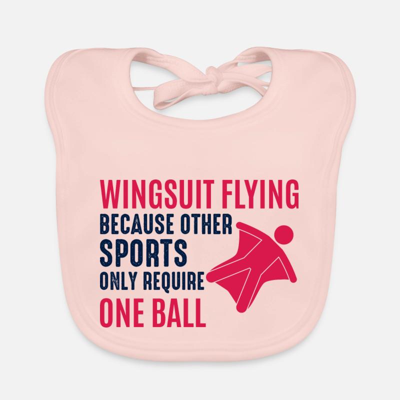 Wingsuit flying Base Jumping Skydiving Wingsuiting Organic Baby Bibs