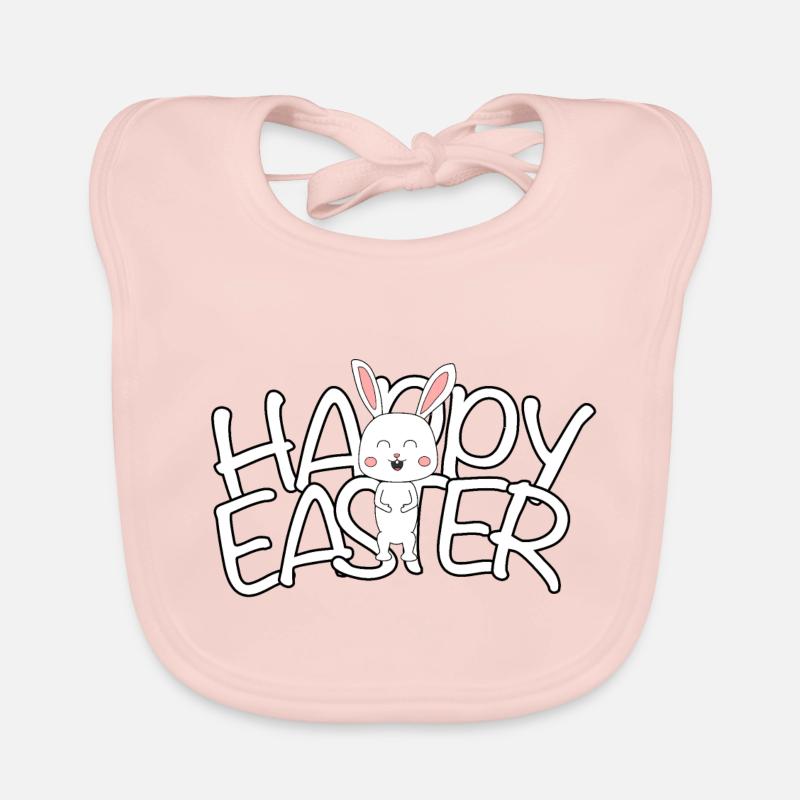Happy Easter Frohe Ostern Organic Baby Bibs