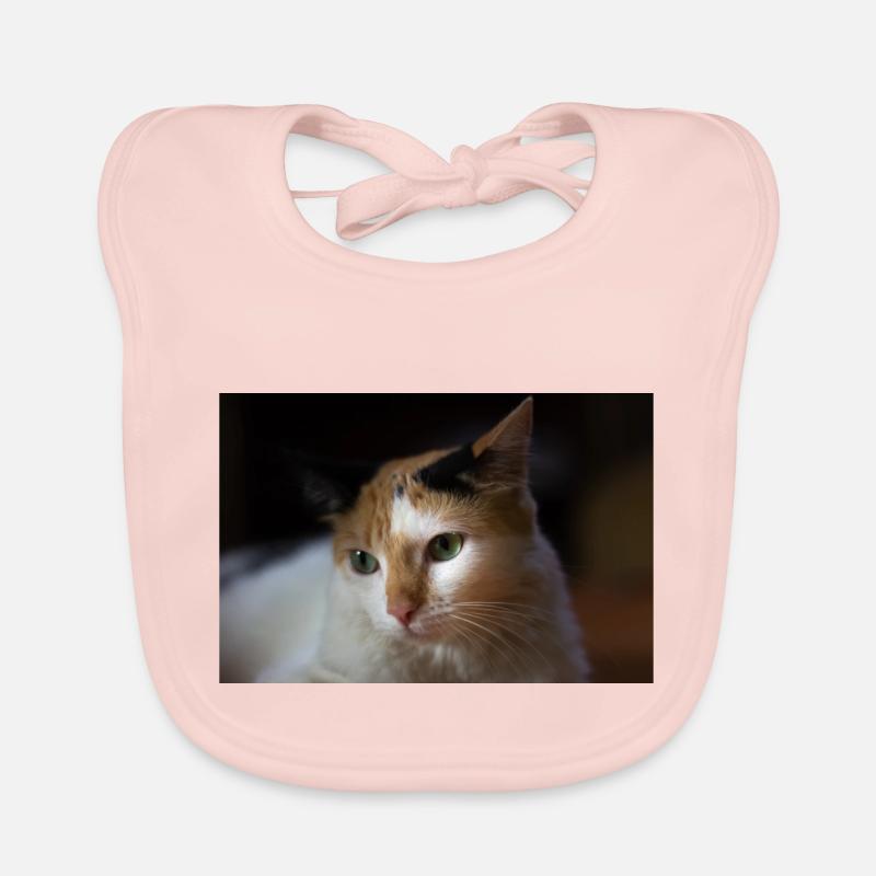 The cat Organic Baby Bibs