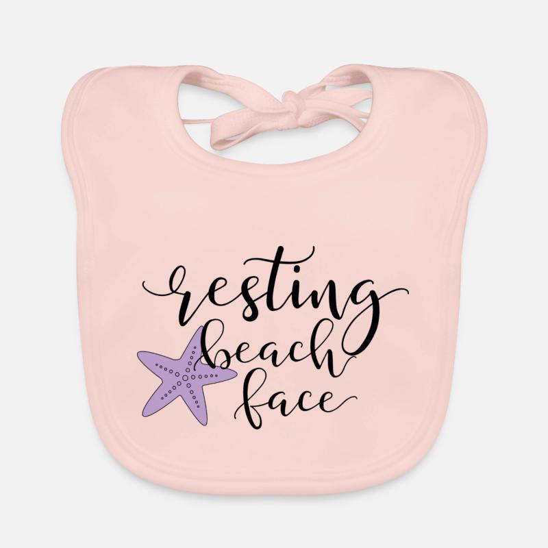 Resting Beach Face Baby Bio-Lätzchen