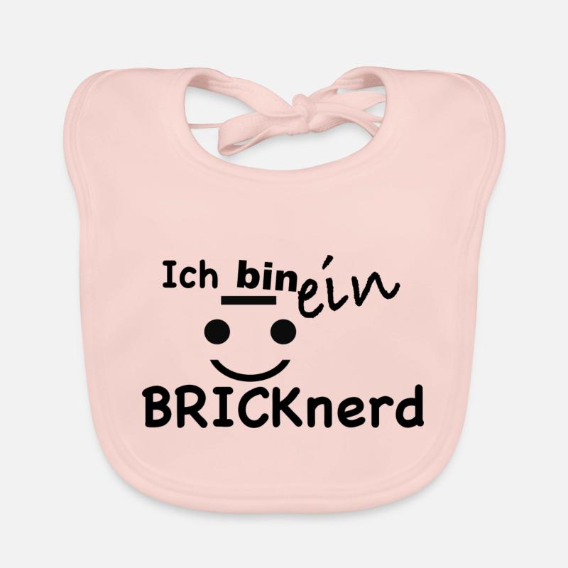 nerd - Baby Bio-Lätzchen - Rose