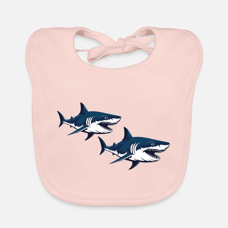 Requins Bavoir bio Bébé