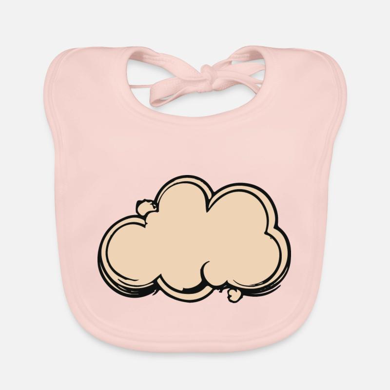 Nuage dans le ciel Bavoir bio Bébé
