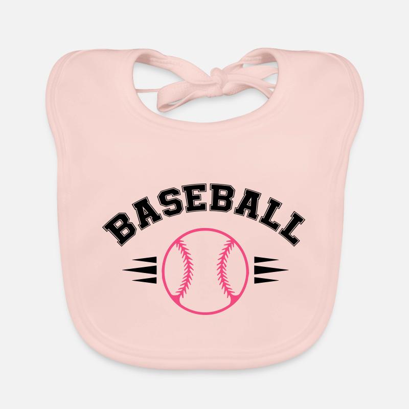baseball Bavaglino ecologico per neonato