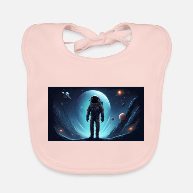 astronaute, perdu dans l’espace Bavoir bio Bébé